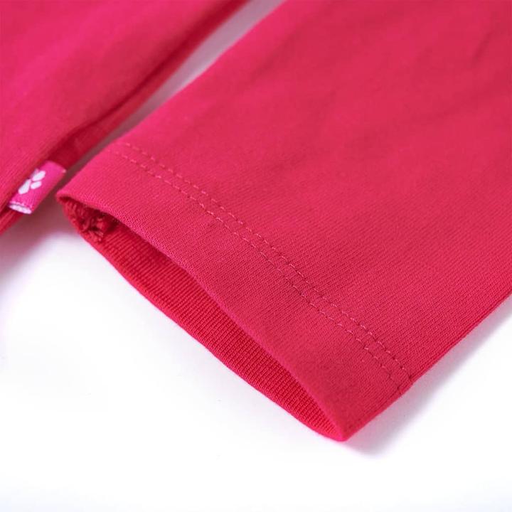 Produktbild VidaXL Kinder-Langarmshirt Knallrosa 116,Material: 95 % Baumwolle (116)