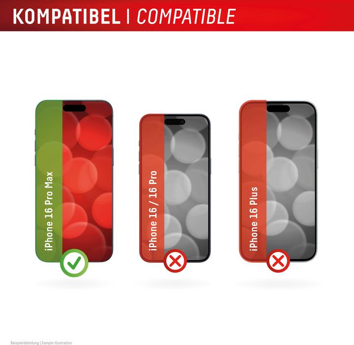Produktbild Displex Premium Glass, Full Cover Anti-Reflex Panzerglas (1 Stück, Apple iPhone 16 Pro Max)