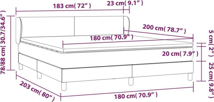 Actual product image VidaXL Adalee (180 x 200 cm, 180 x 200 cm)