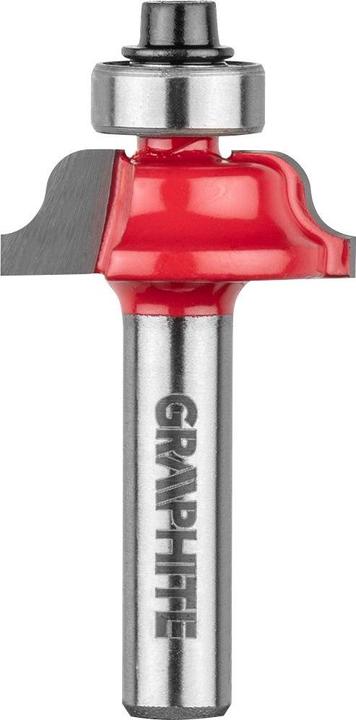 Graphite Widia-Fräser (Formfräser mit Lager, dekorativ, HM, 25,7 x 9,7 mm, Schaft 8 mm)