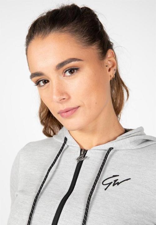 Immagine prodotto Gorilla Wear Felpa con cappuccio Pixley Zip Grigio (XS)