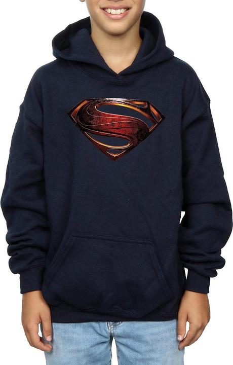 Immagine prodotto Justice League Movie Superman Emblem Felpa con Cappuccio Ragazzi (152, 158)
