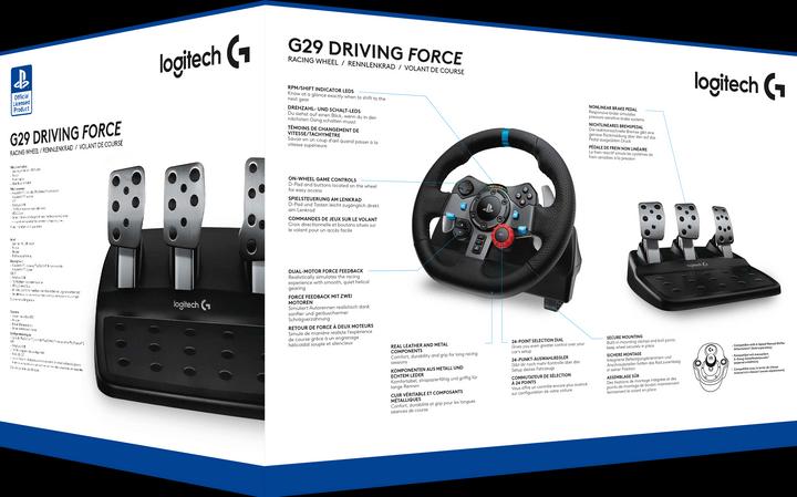 Produktbild Logitech G G29 Driving Force Racing Wheel + Astro A10 (PC, PS3, PS4, PS5)
