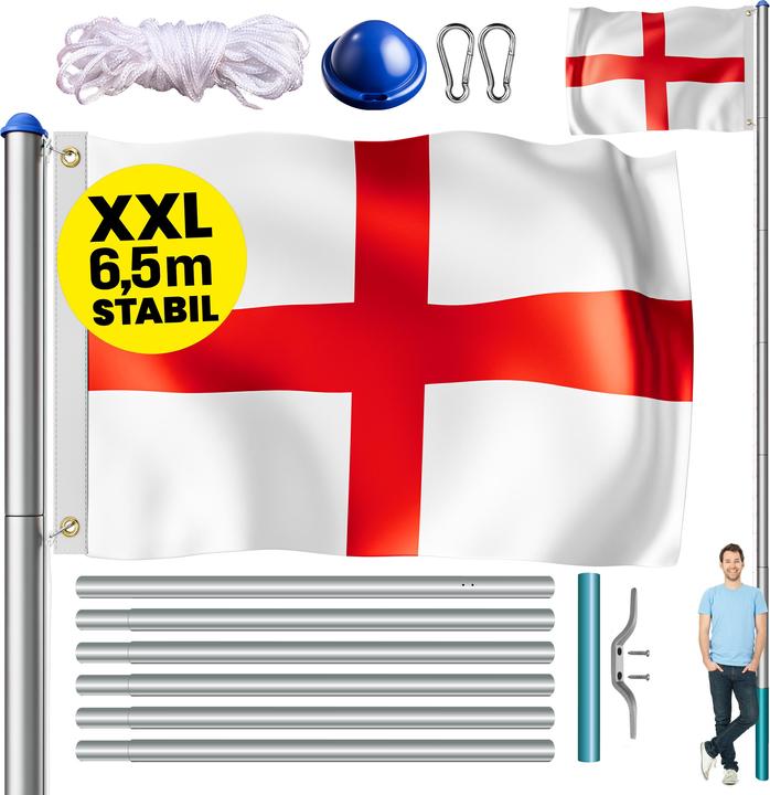 Actual product image Monzana Aluminium flagpole 6.50m