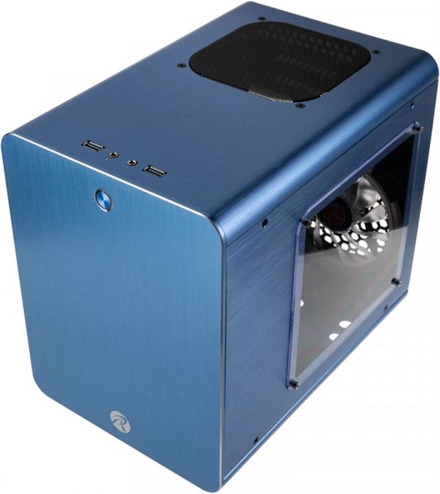 Produktbild Raijintek METIS PLUS Mini-ITX Gehäuse - blau Window (Mini-ITX)