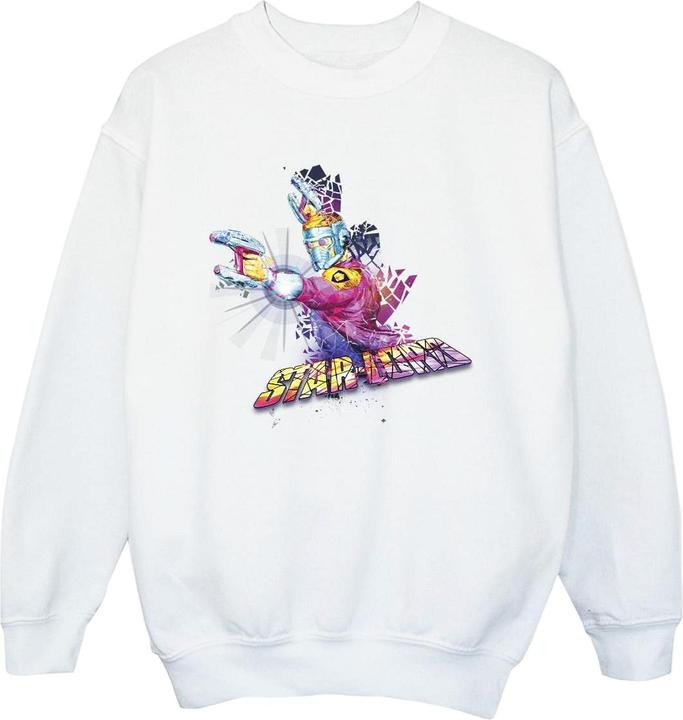 Actual product image Boys Guardians Of The Galaxy Abstract Star Lord Sweatshirt (116)