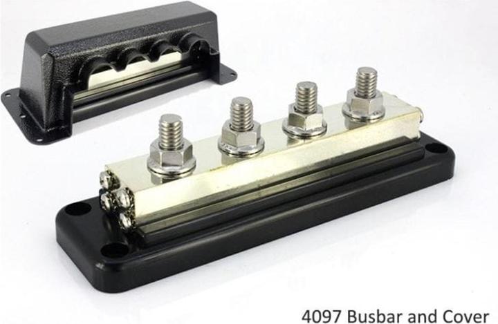 Actual product image Victron Energy Busbar 600A 4P M10 + cover (Terminal strips)