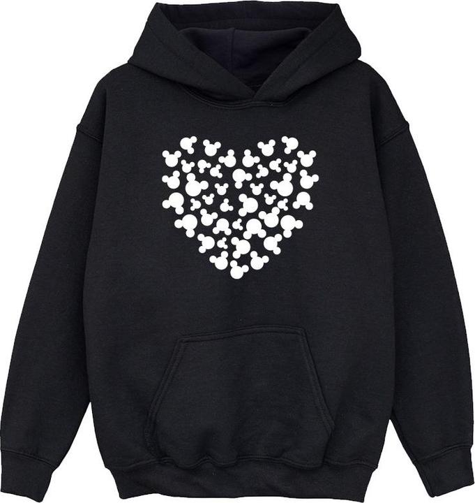Actual product image Disney Girls Mickey Mouse Heart Silhouette Hoodie (116)