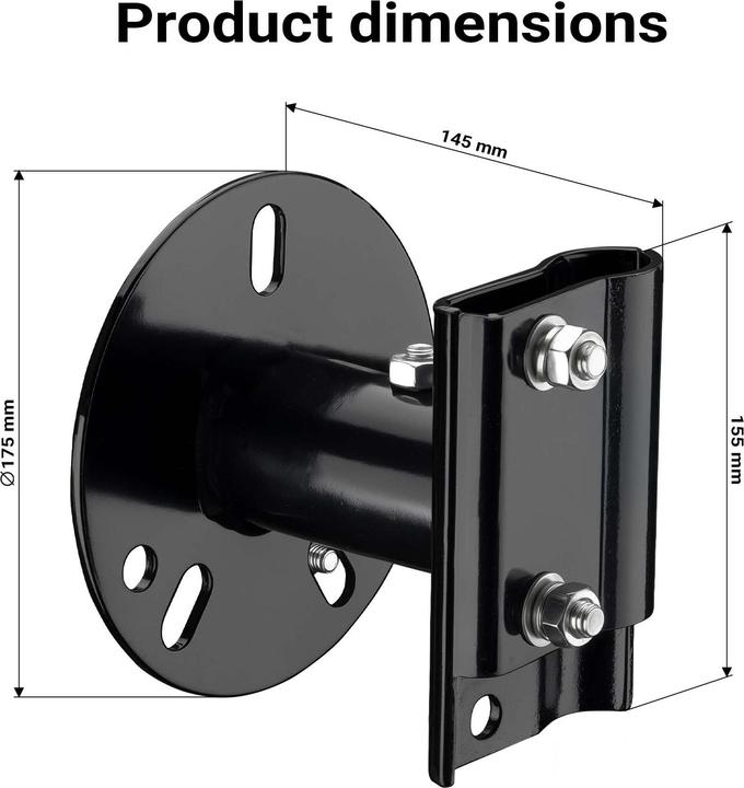 Image du produit Wiltec Logement cric levage support roue secours arrière Acier Réglable 5-6,75"