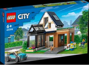 Image du produit LEGO Maison familiale avec voiture électrique (60398, LEGO City)