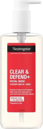Neutrogena Clear & Defend + Facial Wash (Gel, 200 ml)