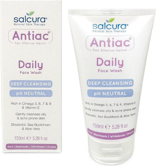Image du produit Salcura Skincare Antiac Daily Face Wash Gel nettoyant pour le visage 150 ml Unisexe (Chiffons de nettoyage, 150 ml)