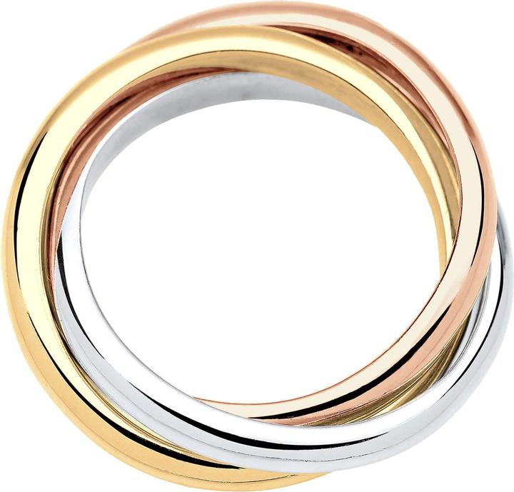 Actual product image Elli Wickelring Trio Tri-Color (56, 925 Silver)
