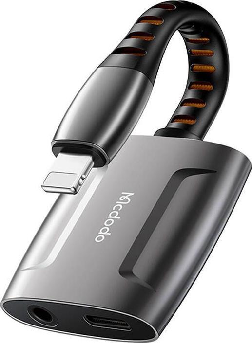 Image du produit Maono Adaptateur Lightning vers Lightning + AUX 3.5mm mini jack, Mcdodo CA-6340 (noir) (Lightning, Jack 3.5mm)