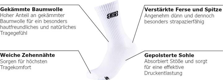 Nutritional values and ingredients Skechers Tennis Cushioned (pack of 2, 43 - 46)