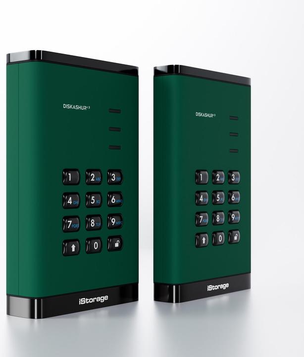 Produktbild iStorage diskAshur3 HDD 2TB - Green (2 TB)