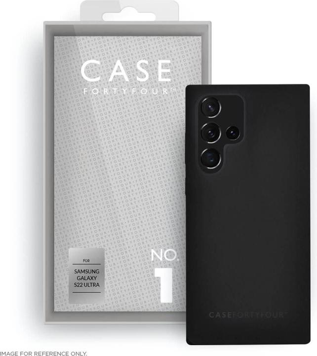 Immagine prodotto Case FortyFour Copertina morbida No.1 nera (Samsung Galaxy S22 Ultra)