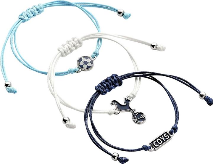 Produktbild Tottenham Hotspur FC Armband Freundschaft 3erPack Set Stoff (100% synthetisches Material)