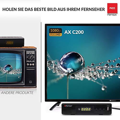 Produktbild Opticum HD Kabelreceiver C200 PVR, schwarz (DVB-C/T2/S2)