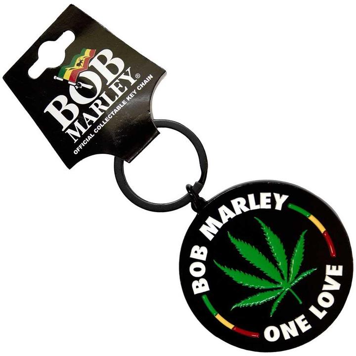 Bob Marley Schlüsselanhänger Blattdesign