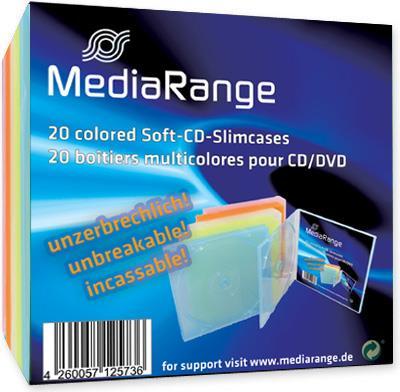 Actual product image MediaRange CD / DVD Retail Pack 20s Slimcase Color