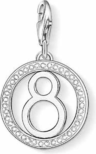 Image du produit Thomas Sabo Charm Club - Charm chiffre porte-bonheur 8 avec zirconium 1049-051-14 (Argent sterling 925)