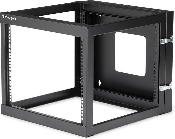 Produktbild StarTech 8 HE offenes 19 Zoll Server Rack mit Scharnier - 55cm tief (8 HE, 19 Zoll Rack)