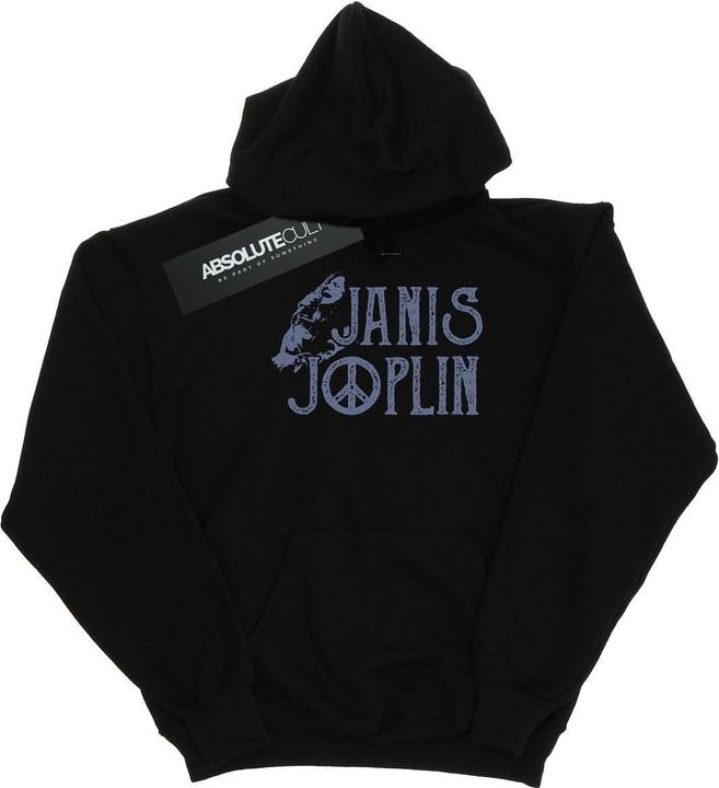 Actual product image Janis Joplin Mens Type Logo Hoodie (M)