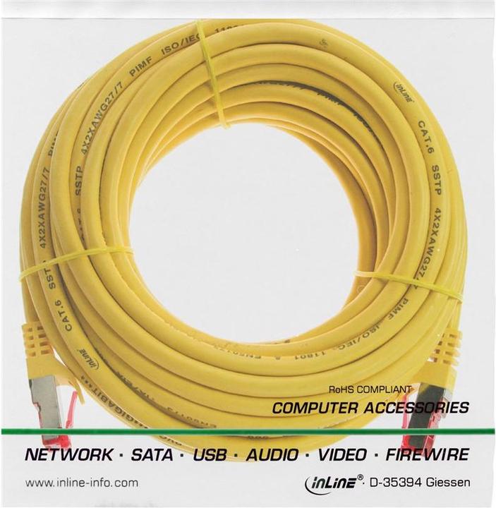 Produktbild InLine Patchkabel (S/FTP, CAT6, 15 m)