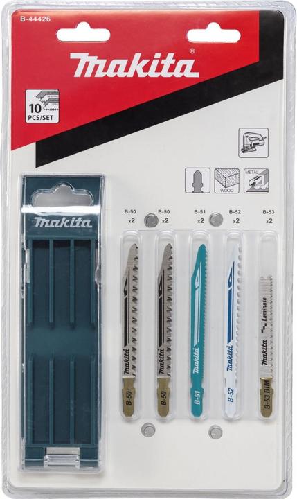 Actual product image Makita Jigsaw blade assortment B 10 pieces
