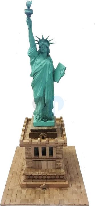 Actual product image Block Cuit. 3D ceramic model kit - Statue of Liberty New York (11.5 x 39 x 11.5 cm)