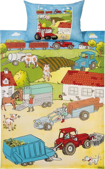 Actual product image Erwin Müller Children's bed linen "Farm