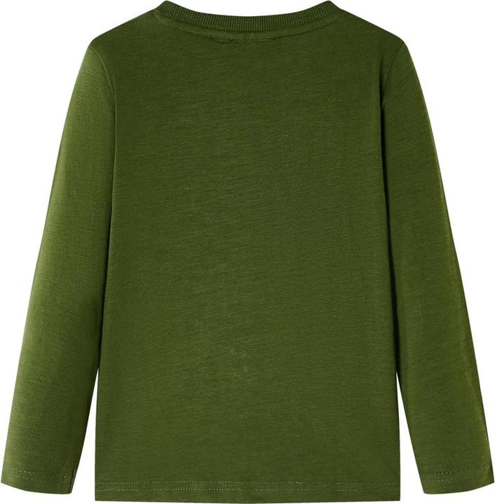 Immagine prodotto VidaXL Camicia da bambino a maniche lunghe color kaki scuro 128,Materiale: 100 (128)