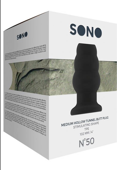 Actual product image Shots No.50 - Medium Hollow Tunnel Butt Plug - 4 Inch