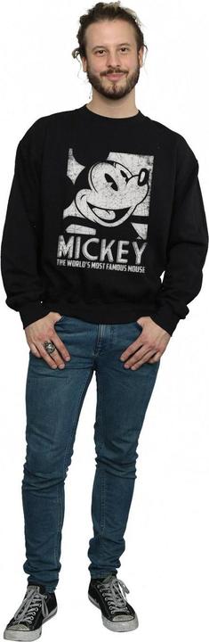 Actual product image Disney Mens Mickey Mouse Most Famous Sweatshirt (L)