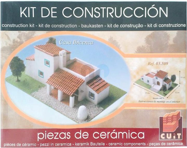 Produktbild Block Cuit. 3D Keramik-Modelbausatz -Traditionelles Ibiza-Haus (26 x 10 x 22 cm)