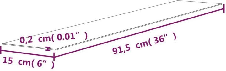 Actual product image VidaXL Diantha (91.5 x 15 x 0.2 cm)