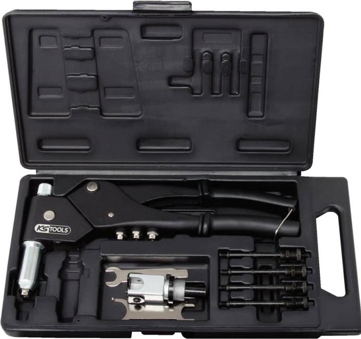 Actual product image KS Tools Universal Hand Riveting Pliers Set. 10 pieces 150.9610 (290 mm)