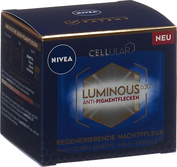 Produktbild NIVEA Cellular Luminous630 Anti-Pigmentflecken Nachtcreme (50 ml, 24h Creme)