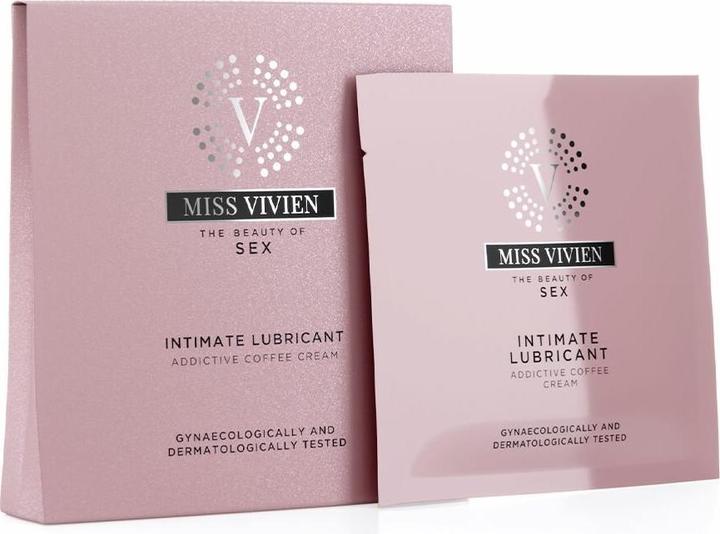 Actual product image Miss Vivien Disposable Coffee & Cream Lubricant (Intimate Lubricant) 3 x 6 ml