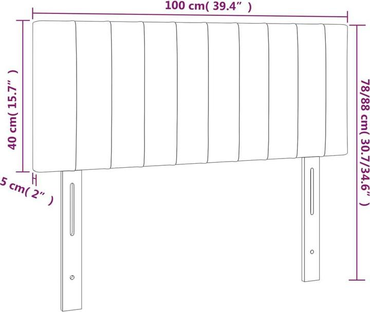 Actual product image VidaXL Aldridge (100 x 5 x 88 cm)