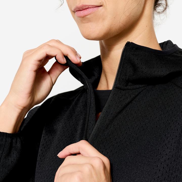 Produktbild Domyos Trainingsjacke Damen perforiert - Light schwarz (XL)