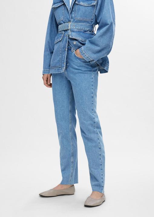 Actual product image Selected Femme High Waist Straight Fit Jeans (W26/L32)