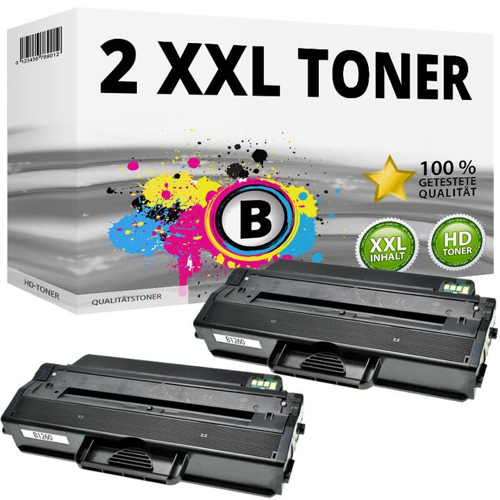 Produktbild Druckfuxx 2x XXL TONER für DELL B1260 B1265DFW B1265DNF Toner-Kartusche DRYXV 59