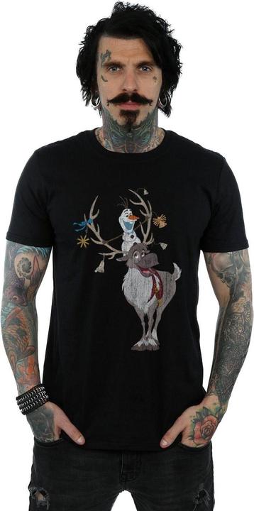 Image du produit Disney - T-shirt FROZEN SVEN AND OLAF CHRISTMAS ORNAMENTS - Homme (5XL)