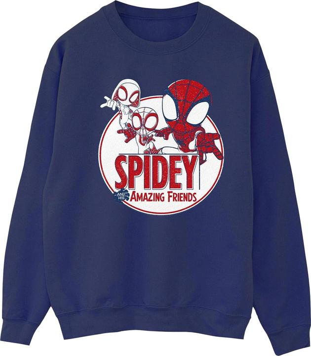 Actual product image Womens/Ladies Spidey And His Amazing Friends Circle Sweatshirt (XL)