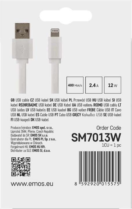 Actual product image Emos 1m USB 2.0 (1 m, USB 2.0)