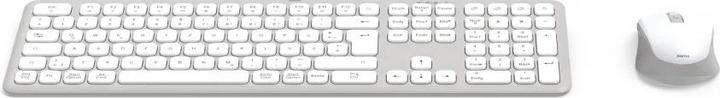 Immagine prodotto Hama WK-550 Set tastiera e mouse wireless bianco (DE, Senza fili)