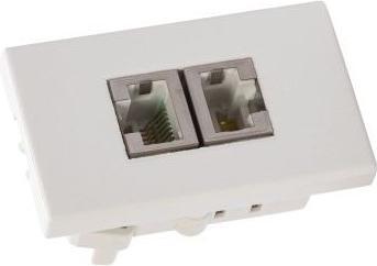 Image du produit Elbro Boîte de raccordement INC FLF 2×RJ45 séparé, blanc
