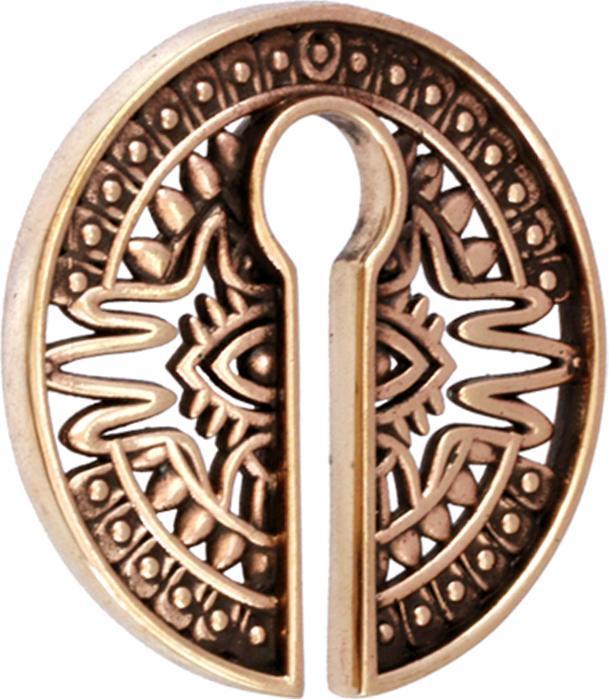Image du produit Star Piercing Ohrgewicht Schlüsselloch rosegold Teller Maya Auge (sans laiton, Bronze)